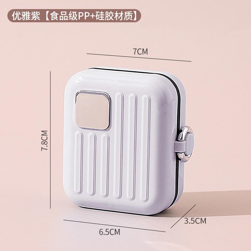 Portable Medicine Dispenser Daily Three-meal Medicine Reminder Box New Mini Travel Jewelry Storage Box Sealed and Moisture-proof