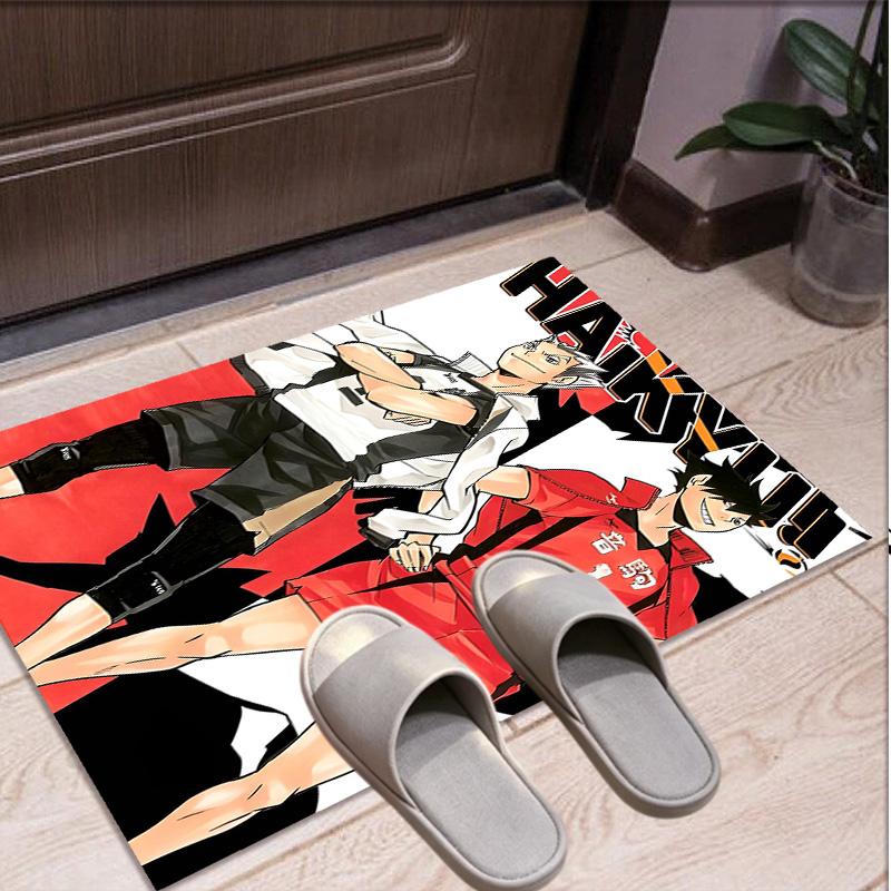 Haikyu Pattern Rug, Indoor/Outdoor Mat, for Picnic, Gameroom, Bedroom, Office, Living Room, Home Decor Carpet, Birthday Gift