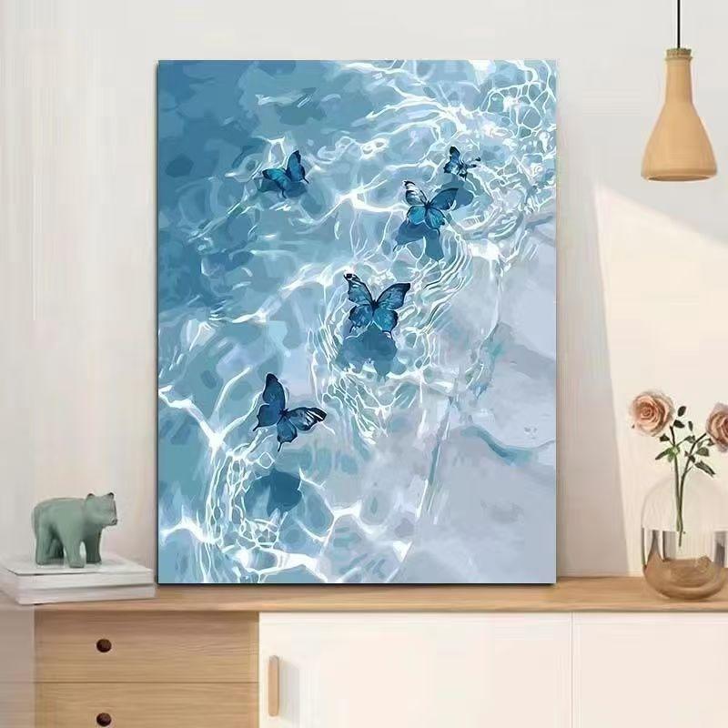 DIY Diamond Sticker Rose Flower Handmade Point Diamond Cure Decompression Sailboat Flower Bloom Living Room Bedroom Decorative Painting