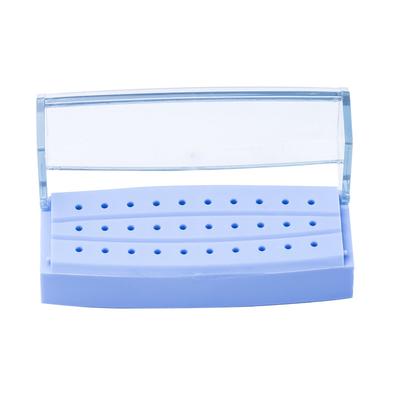30 Holes Dental Bur Holder Dental Lab Dentistry Burs Box High Temperature Sterilizable Bur Holder
