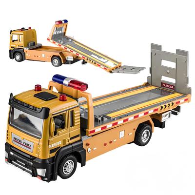 Huang Yem Tow Truck Toy Alloy Transport Flatbed Car Toy Construction Vehicle Set Working Vehicle Construction Car Work Vehicle Indoor Play Birthday Pr
