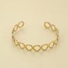 Elegant Star Circle Hollow Bracelet - Versatile European & American Style for Women