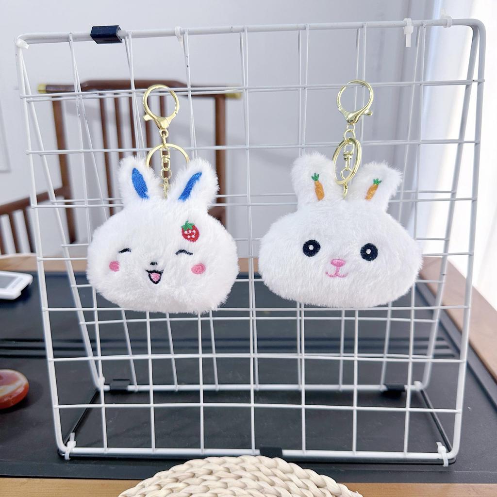 Mini Plush Toy Claw Machine Keychain Charms