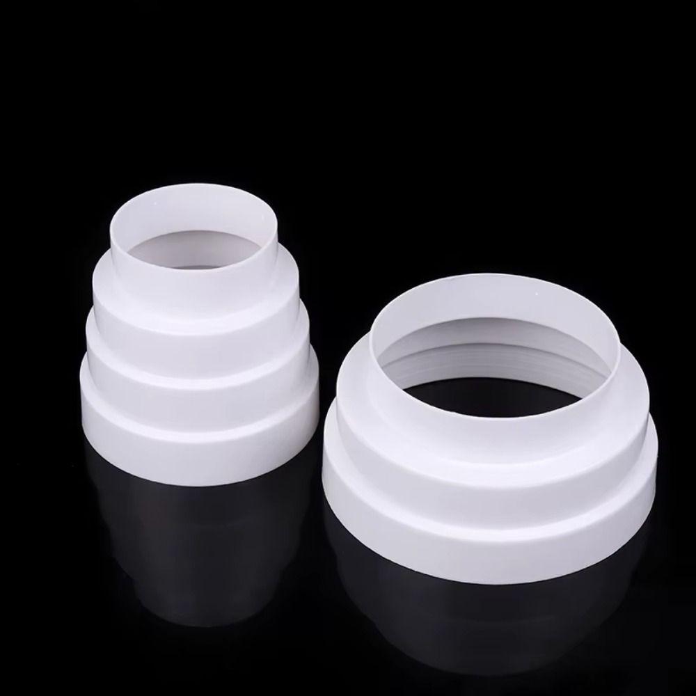 1Pcs Durable Multi Reducer Extractor Fan Pipe For Fan Ventilation 80/100/110/120/150/160mm Fan Pipe Connector White Exhaust Duct