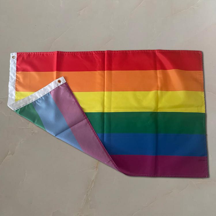 High Quality 2x3ft Polyester Rainbow Lesbian Bisexuals Gay Transgender Pride LGBT Flag
