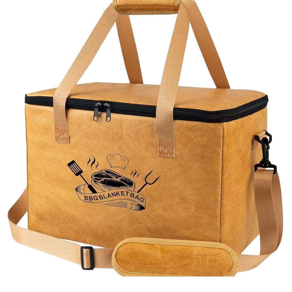 

Large Capacity BBQ Drink Insulated Storage Bag Reusable Portable Thermal Food Bag with Handle for Grilling & Outdoor Parties