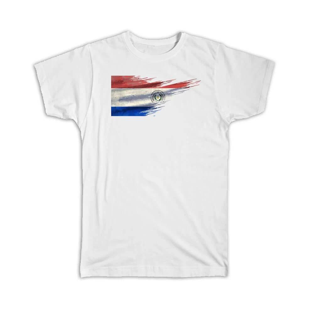 Gift T-Shirt : Paraguay Flag Paraguayan Travel Expat Country Artistic XL