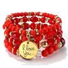 Bohemian bracelet creative tassel multi-layer beaded bracelet