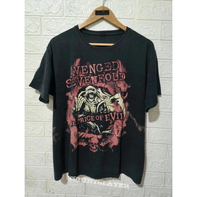 Avenged Sevenfold The Price of Evil 2011 Band Tour T-shirt High-end Luxury Is for Both Men and Women Top Y2k