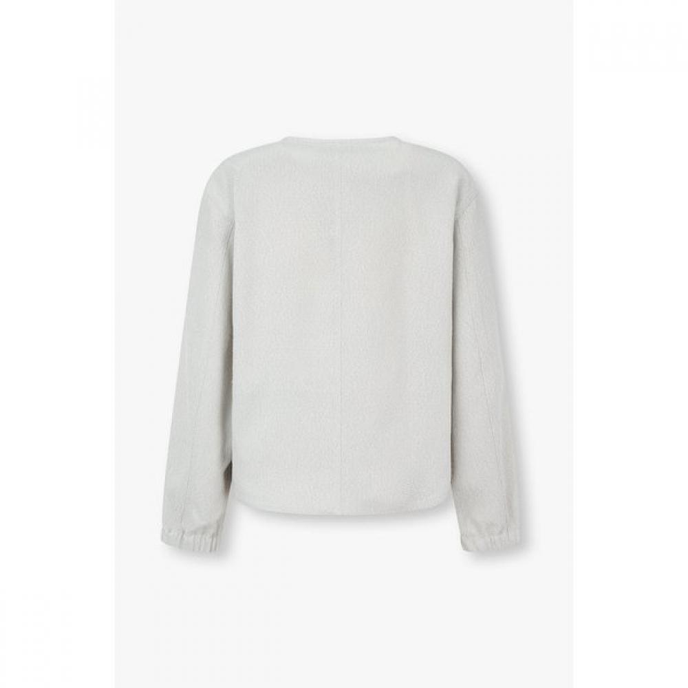 Emporio Armani Women Micro Pattern Round Neck Jacket A526102512