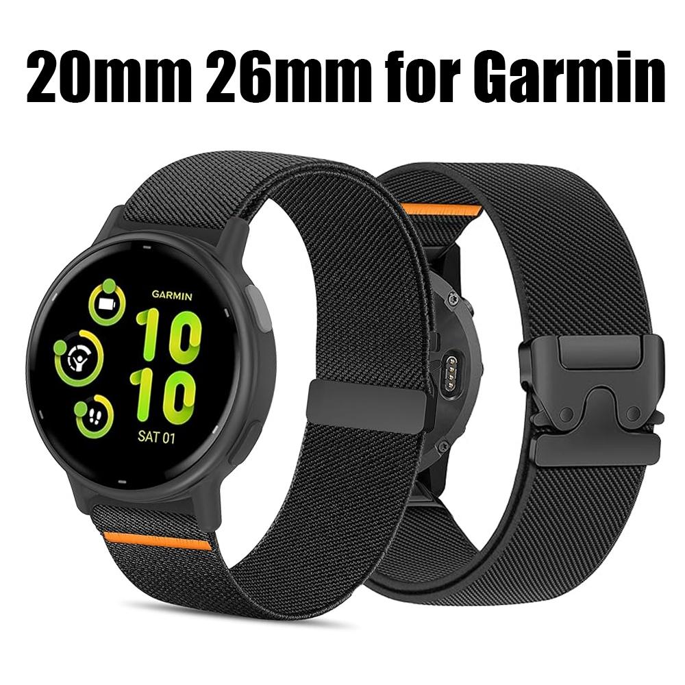 22mm 26mm Watch Band for Garmin Fenix 8 7 Pro 7S 6X 6 5X 5Plus Venu 3 47mm 41mm Parachute Nylon Bracelet Correa Forerunner Strap