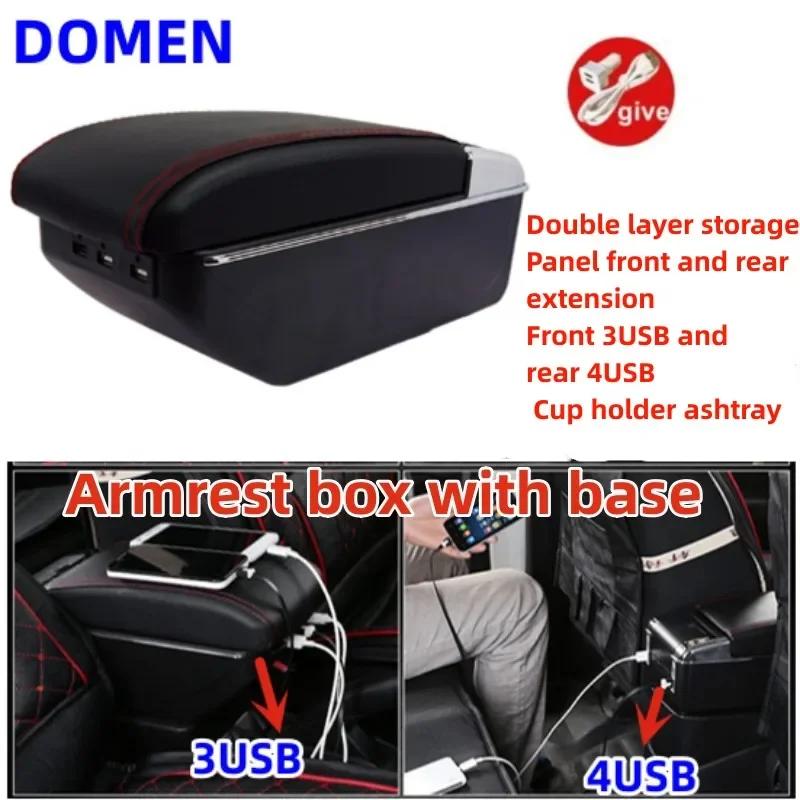 For Ibiza 6j Ibiza 6L Armrest Box For Seat Ibiza Car Armrest Central Storage Box Retrofit with USB Interior Car Accessories