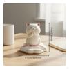 Cat Phone Holder Two-Way Function Praying Figurine Great Gift Idea