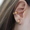 Retro Metal Ear Cuff: Smooth Clip-On Hoop Earrings for Women