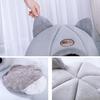 Foldable and Removable Cat Bed Self Warming for Indoor Cat Dog House with Mattress Puppy Cage Lounger Grey Ropa Para Perro Drop