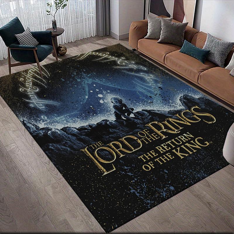 Lord of the Rings Element Square Area Rug, Non-Slip Floor Mat for Home Office, Perfect Gift for Fans.chl
