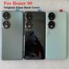 Für Honor 90 Gehärtetes Glas Rückseite Akkuabdeckung Für Honor 90 5G Rückabdeckung Gehäuse + Blitzabdeckung + Kameralinse