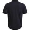 Under Armour Pattern Printed Polo Shirt With Half Button Placket Men Tops Black 1377406-001