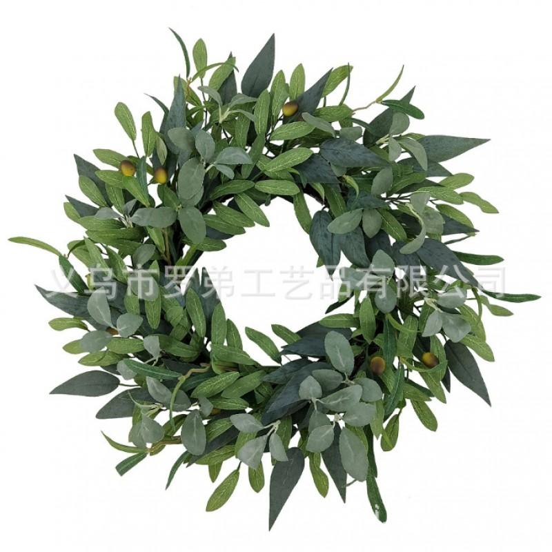 Artificial Flower Wreath Easter Valentines Day Decor Hotel Restaurant Door Hanging Decoration