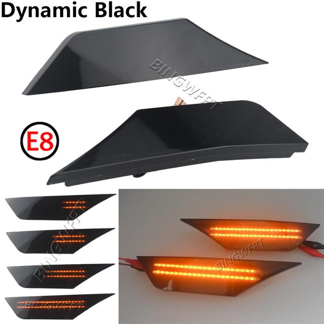 2Pcs Smoked Lens LED Side Marker Car Lights For Honda Civic 2016 2017 2018  34300-TET-H01 Auto Reflector Turn Signal Lights