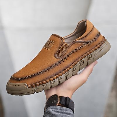 Scarpe Casual in Vera Pelle da Uomo Comode Ballerine da Guida da Uomo Fatte a Mano Slip-On Mocassini Antiscivolo Scarpe da Trekking da Uomo