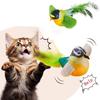 Self-Playing Cat Toy: Automatic Hanging Bird With Catnip & Chirping Sound, Mental Stimulation Teaser For Kittens Exercise