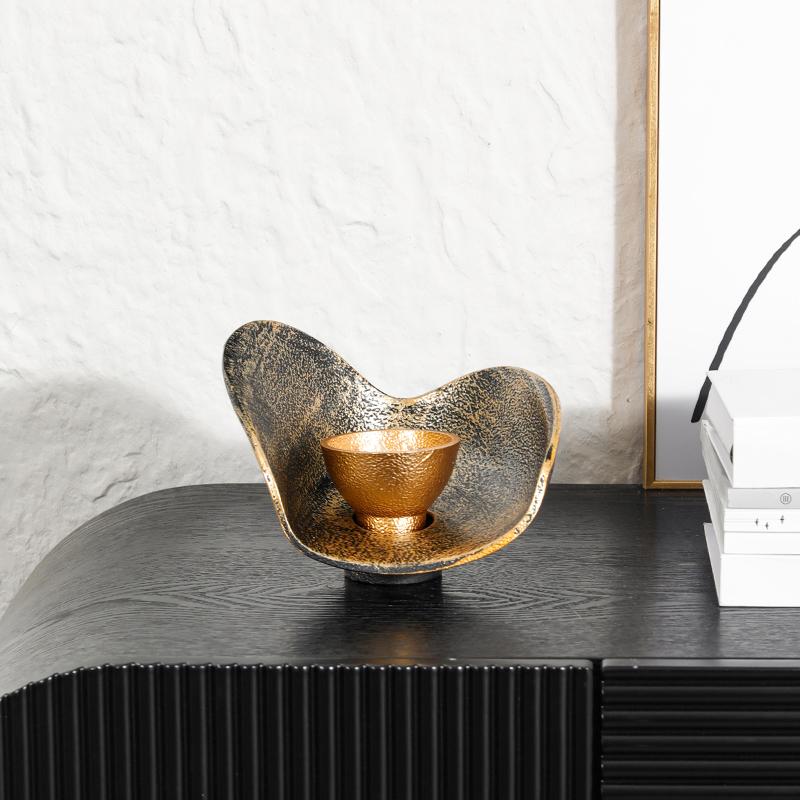 Resin Handicrafts Geometric Candlestick Bowl Candle Holder Tables Centerpieces Gold Candle Holders Home Decoration