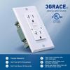 20 Amp GFCI Outlet, Tamper-Resistant GFI Receptacle with LED Indicator, Self-Test Ground Fault Circuit Interrupter, Decorator Wall Plates and Screws