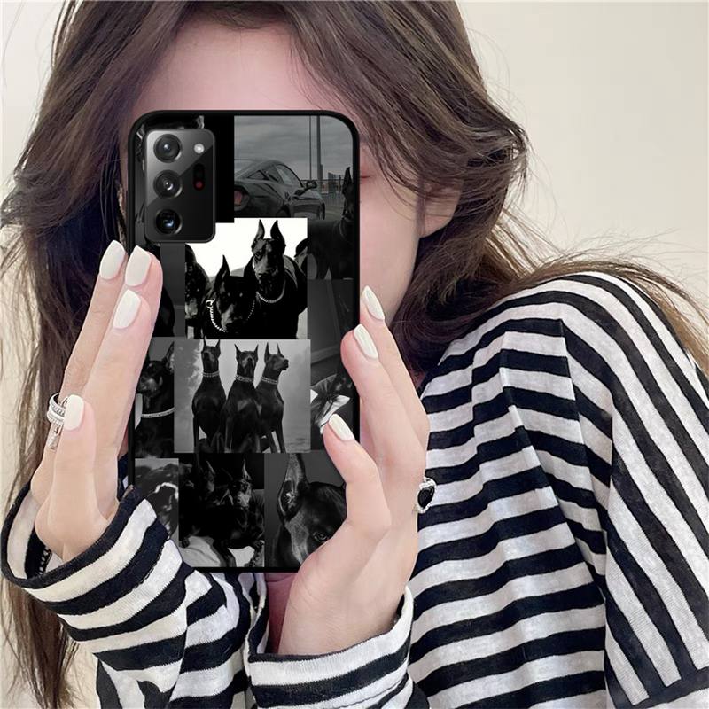 Yinuoda Animal Dachshund Doberman Dog Phone Case for Samsung Note 20 Ultra 10 Pro Lite Plus 9 8 5 4 3 M 30s 11 51 31 31s 20 A7