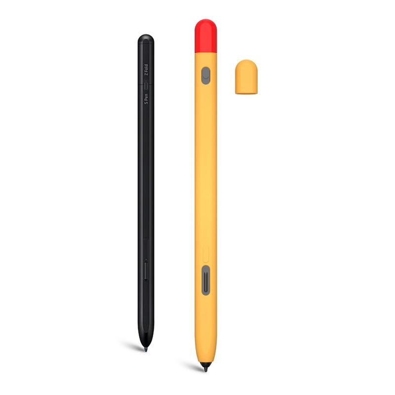 Silicone Case Contrast Color Anti-scratch Pen Protective Cover Compatible For Galaxy Tab S-pen Pro