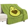 I Need an Avocuddle Cute Kawaii Avocado Throw Blanket All Season Soft Lightweight Blanket for Home