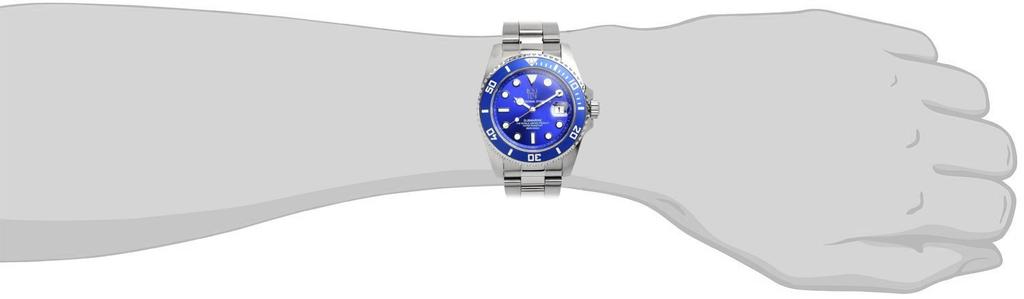 [HYAKUICHI 101] Diver's Watch Date Display 20 ATM Water Resistant Watch HYAKU1-001 (Blue)