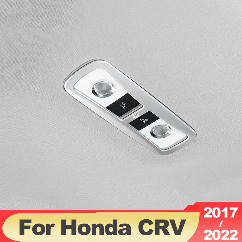 Car Front Read Reading Light Frame For Honda CRV 2017-   2022 Decorative Frame Carbon Fiber Accessories Modification