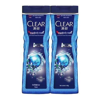Clear Men Icy Cool Oil Control Body Wash, 2 X 400g