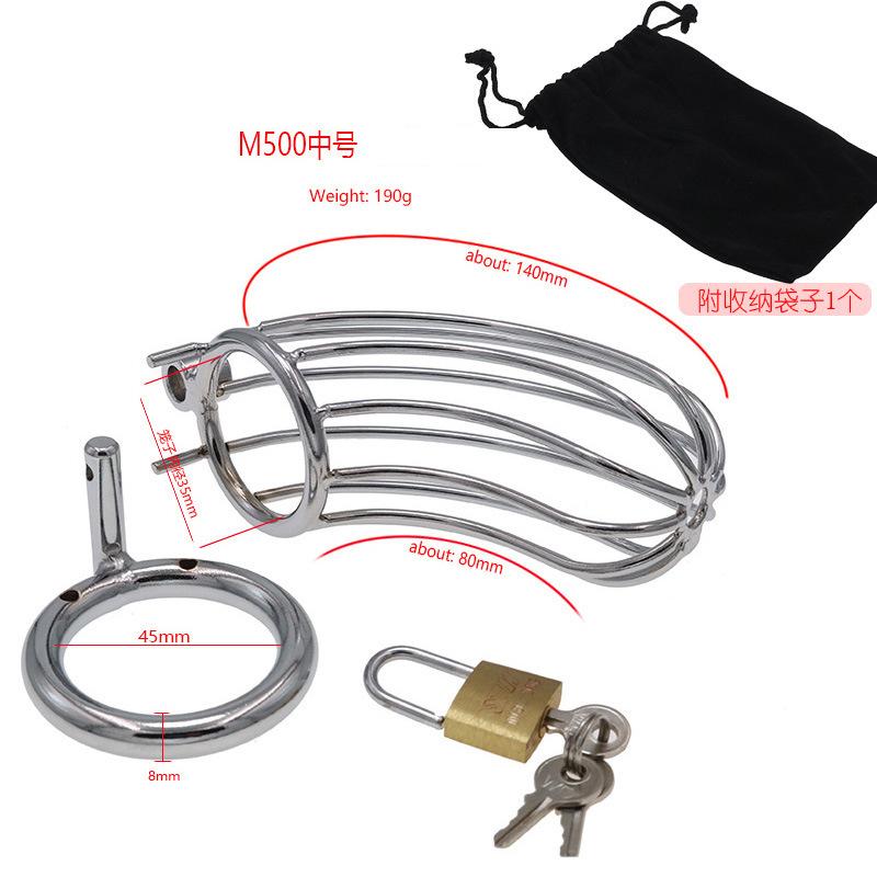 Metal Cage Penis Lock Chastity Lock Chastity Cleaner Long-Term Wear CB Sex Toys Sex Tools Cage SM