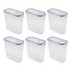 6PCS Filament Storage Boxes with 24 Labels 1 Marker 3D Printing Filament Spool Container for Home Use Water and Dust