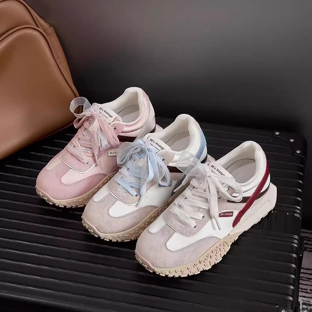 Hong Kong style platform dad shoes women's 2025 spring and autumn new height-increasing Forrest Gump shoes versatile casual sports shoes breathable