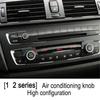 3ks Stereo Conditioner Knob Dekorativní kruh Dekorace do auta pro BMW 1234