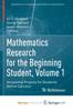 Kniha Mathematics Research for the Beginning Student, Volume 1 : Accessible Projects for Students Before Calculus