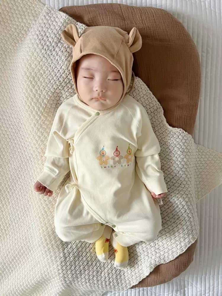 Baby Clothes for Girls and Autumn and Newborn Long for Girls and Birth Birth Bear 59 [YIN OON] Boys, Winter, Clothes, Underwear, Pajamas, Rompers,