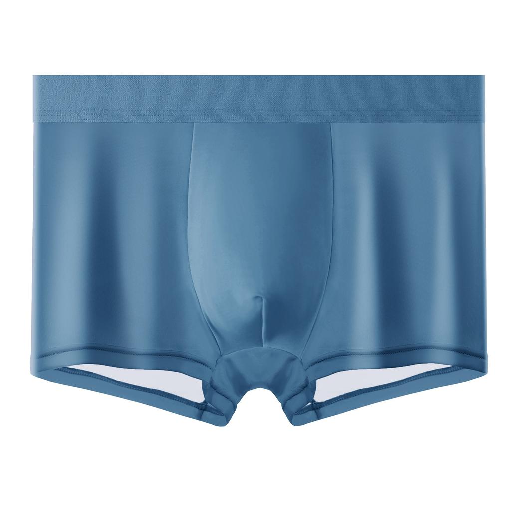 Men's Flat Corner Underwear No Trace Ice Silk Cool Breathable Summer Ultra Thin Quick Drying Shorts
