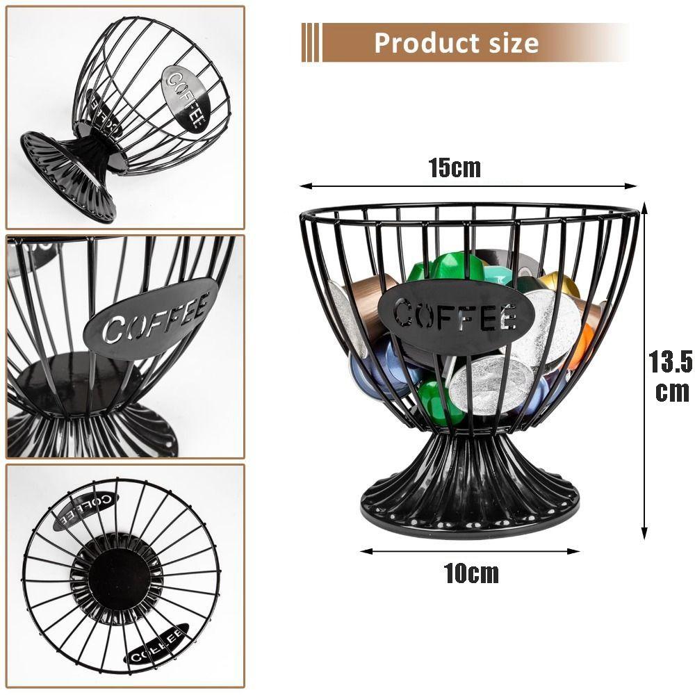 Kaffeepadhalter mit großer Kapazität für Küche, Büro, Barzubehör, Dekoration für Kaffeeliebhaber
