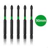5x Impact Bit Set Multipurpose Cross Bits for Electrician Maintenance
