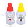 2pcs/set 25ML Mini Tomato Ketchup Bottle Honey Mustard Portable Small Sauce Container Salad Dressing Container Pantry Containers
