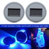 2pcs Solar LED Cup Pad Holder RGB 7 Colors Lights USB Car Bottle Bottom Mat