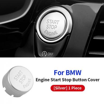 Car Engine Start Stop Button Cover For BMW F20 F30 F32 F48 F15 F80 F82 Silver