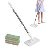 Floor Cleaning Dust Mops No-wash Face Towel Mop With 4 Reusable Cloths Household Cleaner Supplies For Pet Hair Bathroom