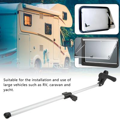 2pcs RV Window Support Rod 310‑435mm Telescopic Aluminium Alloy For Motorhome Camper Trailer
