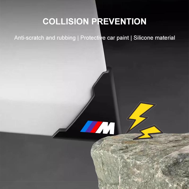 2Pcs Car Door Corner Silicone Protective Anti-Collision Cover For BMW M E34 E36 E60 E90 E46 E39 E70 F10 F20 F30 X5 X6 X1 M3 M5 M6 E71 F01 F02 F87