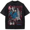 T-shirt Shinmon Benimaru Fire Force Hommes Femmes Coton Imprimé Graphique Rétro Lavé Lâche Surdimensionné Unisexe Anime Manga Streetwear